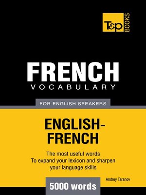 cover image of French Vocabulary for English Speakers